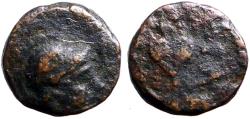 Ancient Coins - Mysia, Pergamon. King Philetairos AE7 helmeted Athena / heart-shaped ivy leaf