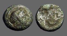 Ancient Coins - Aeolis, Neonteichos, 2nd century BC. AE 9mm