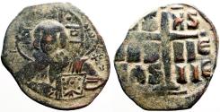 Ancient Coins - Romanus III AE30 Follis Anonymous class B.  Christ / Cross on steps