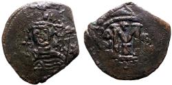 Ancient Coins - Heraclius AE32 Follis. Nicomedia. year 3