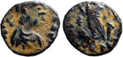 Ancient Coins - Valentinian III AE12 Victory advancing