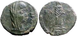 Ancient Coins - Constantine I The Great AE14 Constantine veiled and standing right