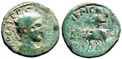 Ancient Coins - Gallienus AE23 Bithynia, Nicaea. Dionysos on elephant quadriga