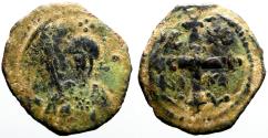Ancient Coins - Principality of Antioch. Tancred. Regent AE20 Follis. Cross.