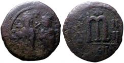Ancient Coins - Phocas & Leontia AE276  Follis. Theoupolis