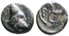Ancient Coins - Troas, Birytis AE10 Kabeiros / Triskeles
