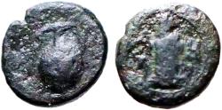 Ancient Coins - Thrace, Sestos AE9 Herm / Amphora