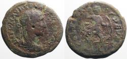 Ancient Coins - Severus Alexander AE24 Deultum, Thrace.  Artemis hunting