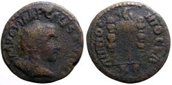 Ancient Coins - Gallienus AE23 Pisidia, Antioch.  Aquila between two signa