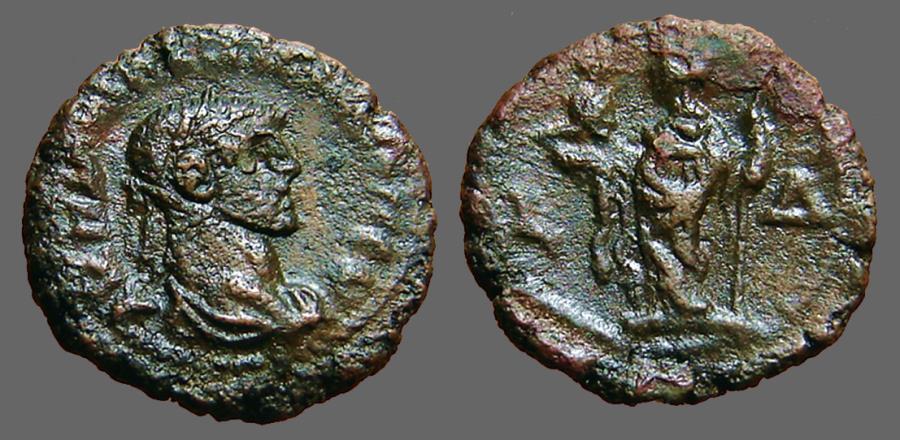 Ancient Coins - Maximianus billon tetradrachm,  Alexandria w. bust of Serapis & scepter.  Egypt