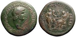 Ancient Coins - Nero  AE35 Sestertius  ANNONA / AVGSTI / CERES