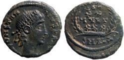 Ancient Coins - Constantius II AE14 Vows in wreath. VOT/XX/MVLT/XXX.  Alexandria