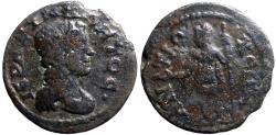 Ancient Coins - Caria, Antioch ad Maeandrum AE25 bust of Roman senate / Hera