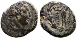 Ancient Coins - Sardes, Lydia AE17 Herakles / Apollo w. bird & laurel branch