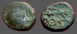Ancient Coins - Bubon, Lycia. Draped bust of Artemis rt, quiver over shoulder. BOY. bow and quiver.
