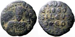 Ancient Coins - Constantine VII AE25 Follis. Constantinople
