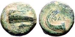 Ancient Coins - Lydia, Phaselis AE10 Prow of galley / Stern of Galley