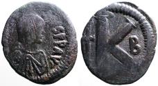 Ancient Coins - Justin I AE26 Half Follis. Constantinople