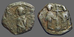 Ancient Coins - Constantine X and Eudocia Ae 26mm follis 