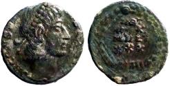 Ancient Coins - Constans AE14 Follis. Vows in wreath. Antioch