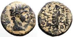 Ancient Coins - Tiberius AE18 Eumenea, Phrygia. Zeus