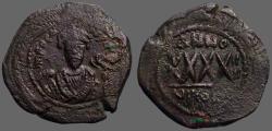 Ancient Coins - Phocas AE32 Follis.  XXXX. Nikomedia.  year 4