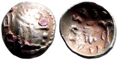 Ancient Coins - Arabia. Southern Himyarite. Amdān Bayān Yahaqbiḍ. AR8 Scyphate fraction