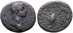 Ancient Coins - Kings of Commagene. Antiochos IV AE25 Scorpion in wreath
