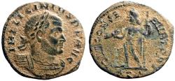 Ancient Coins - Licinius I AE20 reduced follis. Jupier w. thunderbolt