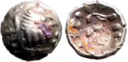 Ancient Coins - Arabia. Southern Himyarite. 'Amdān Bayān Yahaqbiḍ. AR7 Scyphate fraction