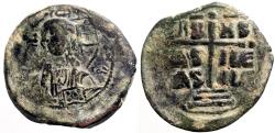 Ancient Coins - Romanus III AE28 Follis Anonymous class B.  Christ / Cross on steps