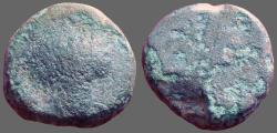Ancient Coins - King Amatokos, Thrace. AE18x6mm thick. Grape bunch / Labrys.