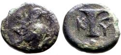 Ancient Coins - Aeolis, Kyme AE10 Eagle / Vase