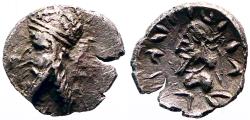 Ancient Coins - Persia. Achaemenid Empire. Sardeis. Kapat (Napad) AR10 Obol   1-100 AD.  .40gm.