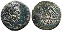 Ancient Coins - Pontos, Amisos AE22 Zeus / Eagle on thunderbolt