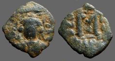 Ancient Coins - Constans II AE26 follis, facing bust.  Constantinople