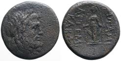 Ancient Coins - Phrygia, Apameia AE21 Zeus / Cult statue of Artemis Anaïtis