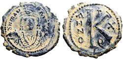 Ancient Coins - Maurice Tiberius AE24 1/2 follis. Antioch. year 10