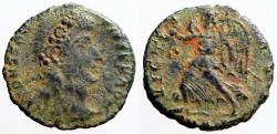 Ancient Coins - Constantius II AE3 Victory adv w. wreath & palm