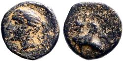 Ancient Coins - Cilicia AE10 female head left / Sphinx left