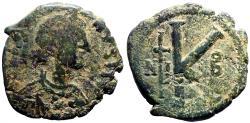 Ancient Coins - Justin I AE25 half-follis. Nicomedia