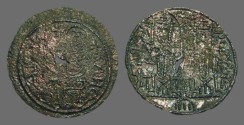 Ancient Coins - Hungary, Bela III.1172-1196 - AE27 Cupped Denar