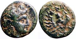 Ancient Coins - Troas, Antandros AE12 Apollo / Head of roaring Lion