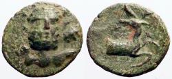 Ancient Coins - Selge, Pisidia AE13 Herakles facing / Stag