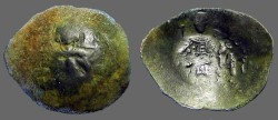 Ancient Coins - Isaac II, Angelus 1185-1195 AD Aspron Trachy 