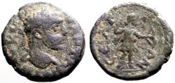 Ancient Coins - Caracalla AE13 Pisidia, Selge.  Artemis holds bow, drawing arrow