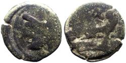 Ancient Coins - Roman Republic Anonymous AE31 As. Janus / Galley Prow