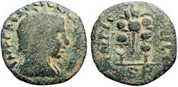 Ancient Coins - Claudius II Gothicus  Pisidia, Antioch. AE22 Vexillum and signa