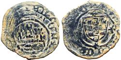 World Coins - Portugal, Afonso V AE20 Ceitil. Castle / Shield