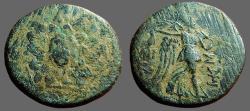 Ancient Coins - Pontos, Amisos AE22, Aegis with facing head of Gorgon at center /   Nike 